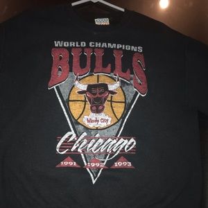 Distressed Chicago Bulls World Champion Sweatshirt